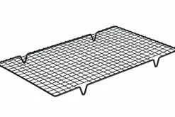 Afkoelrek zwart metaal 40 x 25 cm