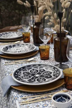Aperoset 8-delig zwart wit Midnight