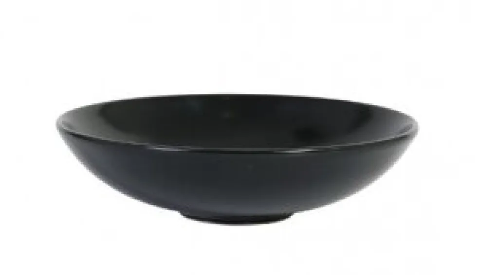 Asia Black diepe kom mat zwart 20,6 cm