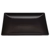 Asia vierkant bord zwart 26cm