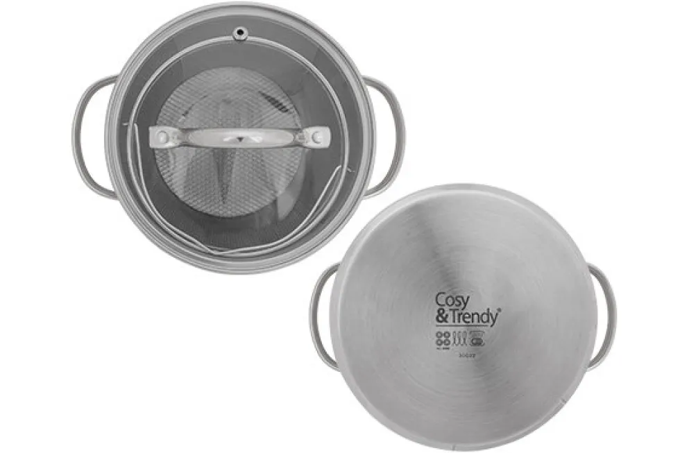 Aspergepan 16cm RVS met deksel Daily Cosy&Trendy