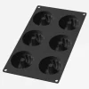 Bakvorm tulband siliconen 7,1 cm zwart