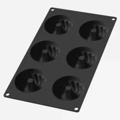 Bakvorm tulband siliconen 7,1 cm zwart