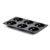 Bakvorm voor 6 Donuts Silicone Zwart Lékué