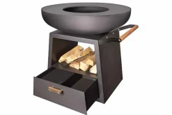 Barbecue Whitefire 94,5 cm Cortenstaal zwart