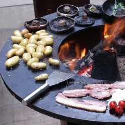Barbecue Whitefire 99 cm zwart