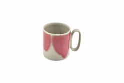 Beker 39cl grijs/roze Paint