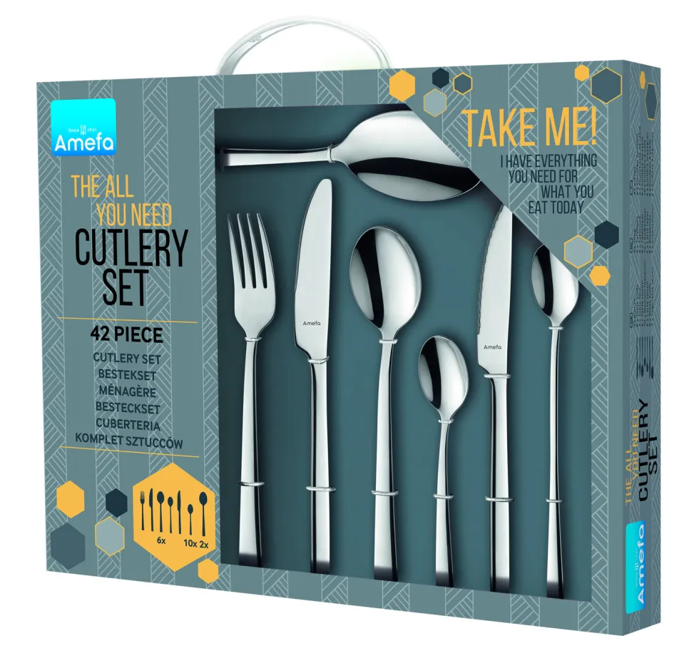 Bestek-set 42-delig all you need cutlery set Manille Amefa - stainless steel