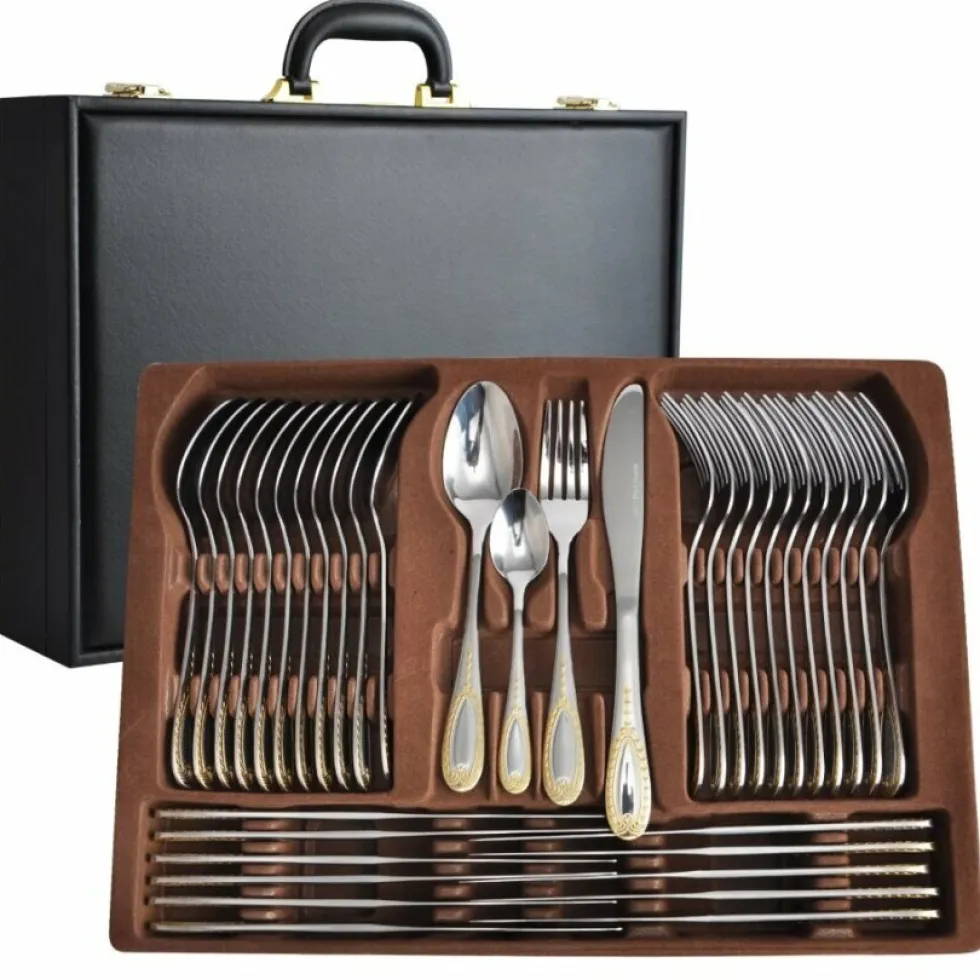 Bestekset in koffer 72-delig Old Dutch Gold