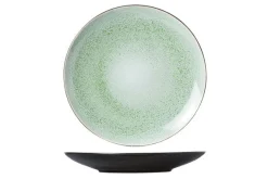 Bord 28 cm groen Finesse