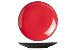 Bord 28 cm rood Finesse