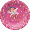 Bord karton 18 cm Unicorn set van 8 PAW