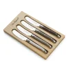Botermessen set 4 delig in geschenkbox Lou Laguiole