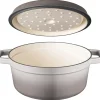 Braadpan 28 cm gietijzer grijs Sola