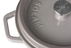 Braadpan 28 cm gietijzer grijs Sola