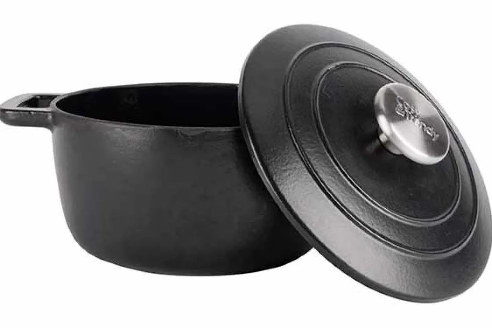 Braadpan gietijzer 20 cm zwart Fontestic