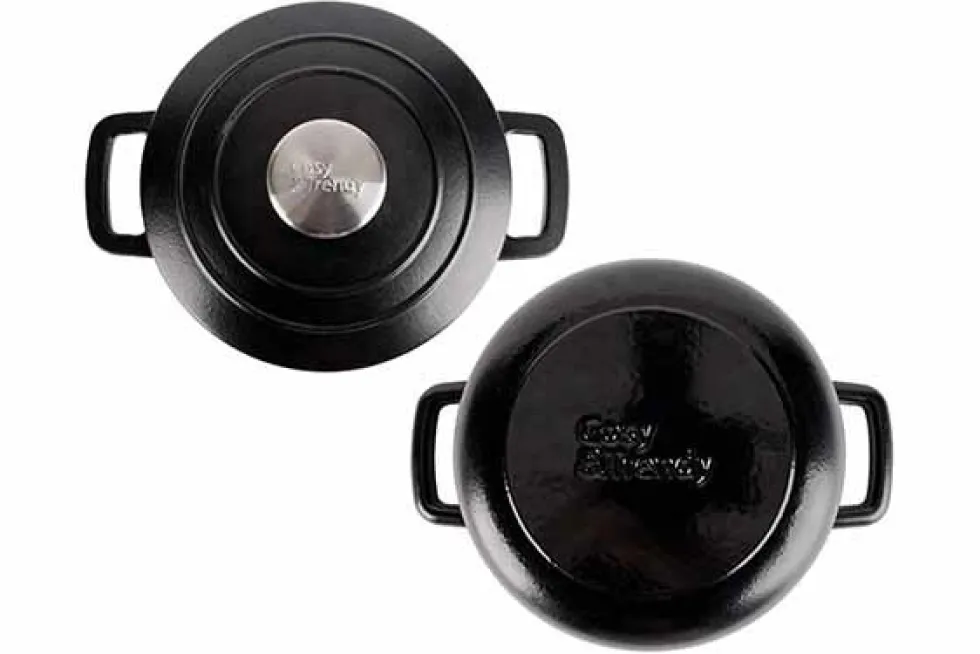 Braadpan gietijzer 20 cm zwart Fontestic