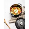 Braadpan gietijzer 24 cm zwart Fontestic