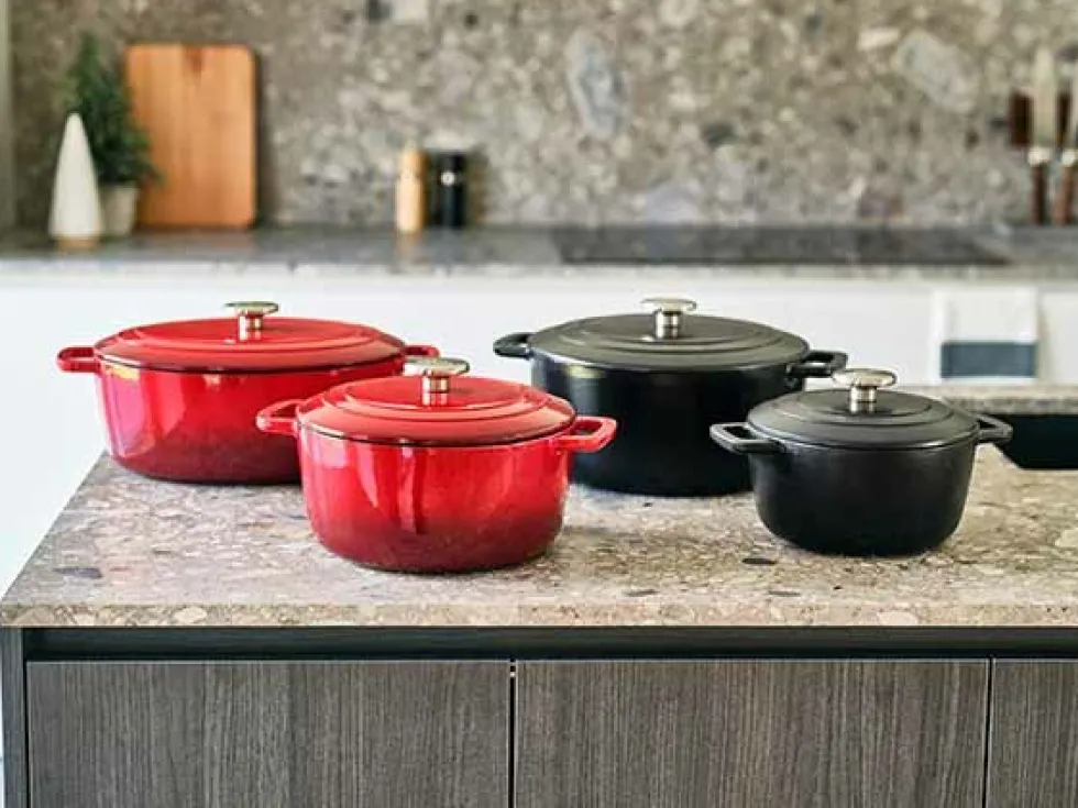 Braadpan gietijzer 24 cm zwart Fontestic
