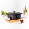Braadpan gietijzer 31 cm zwart Fontestic