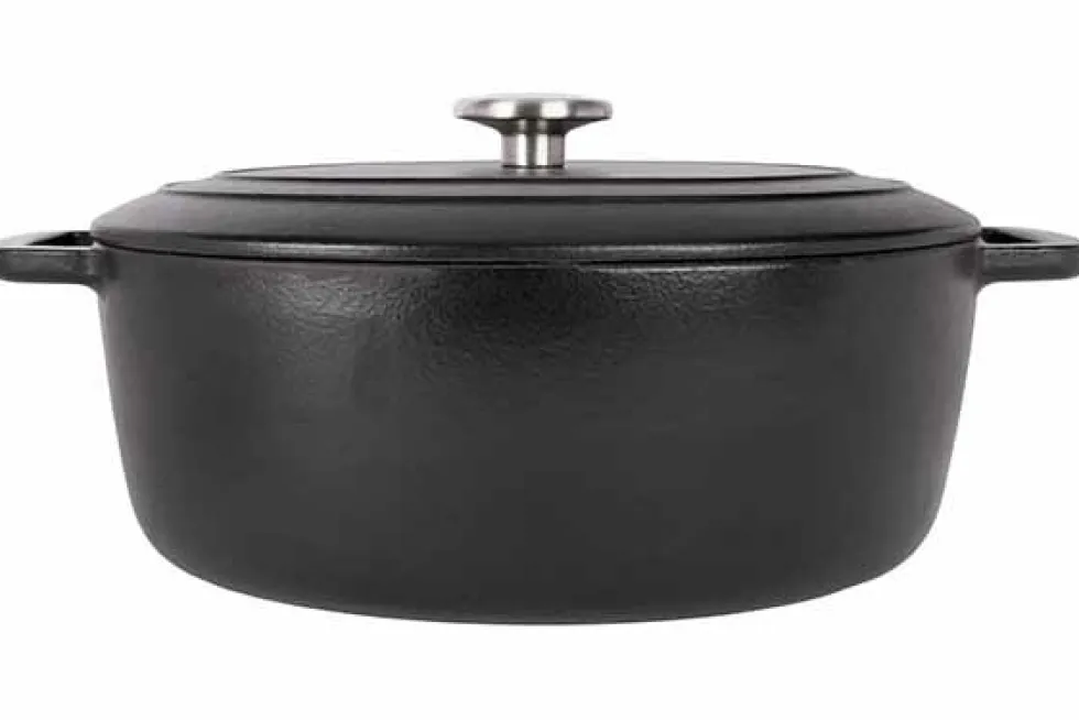 Braadpan gietijzer 31 cm zwart Fontestic