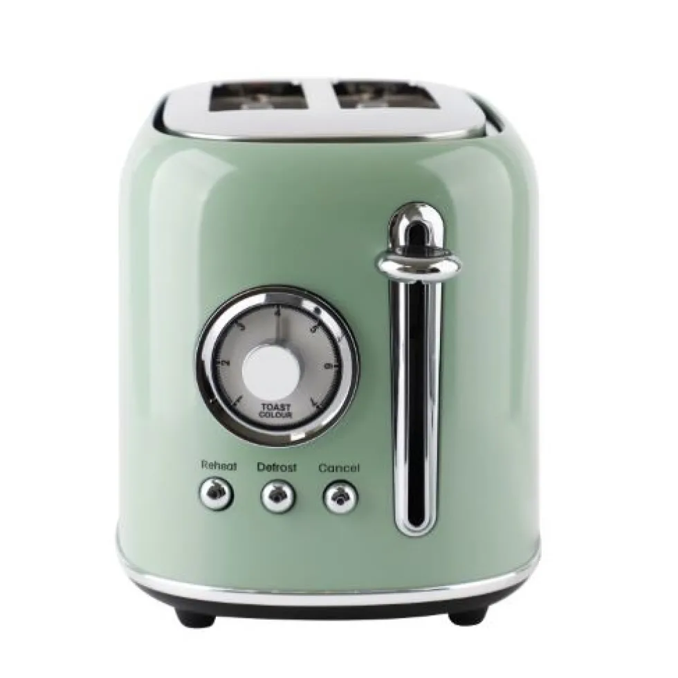 Broodrooster Retro Groen Emerio