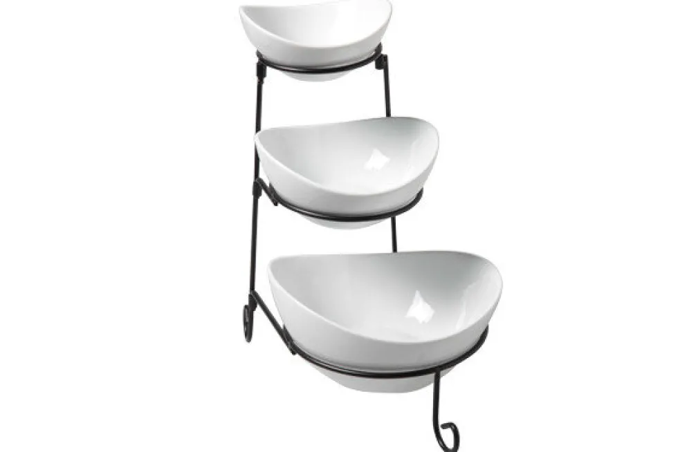 Buffet etagère met 3 schalen
