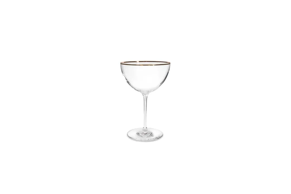 Champagne coupe 35 cl Elegance gouden rand