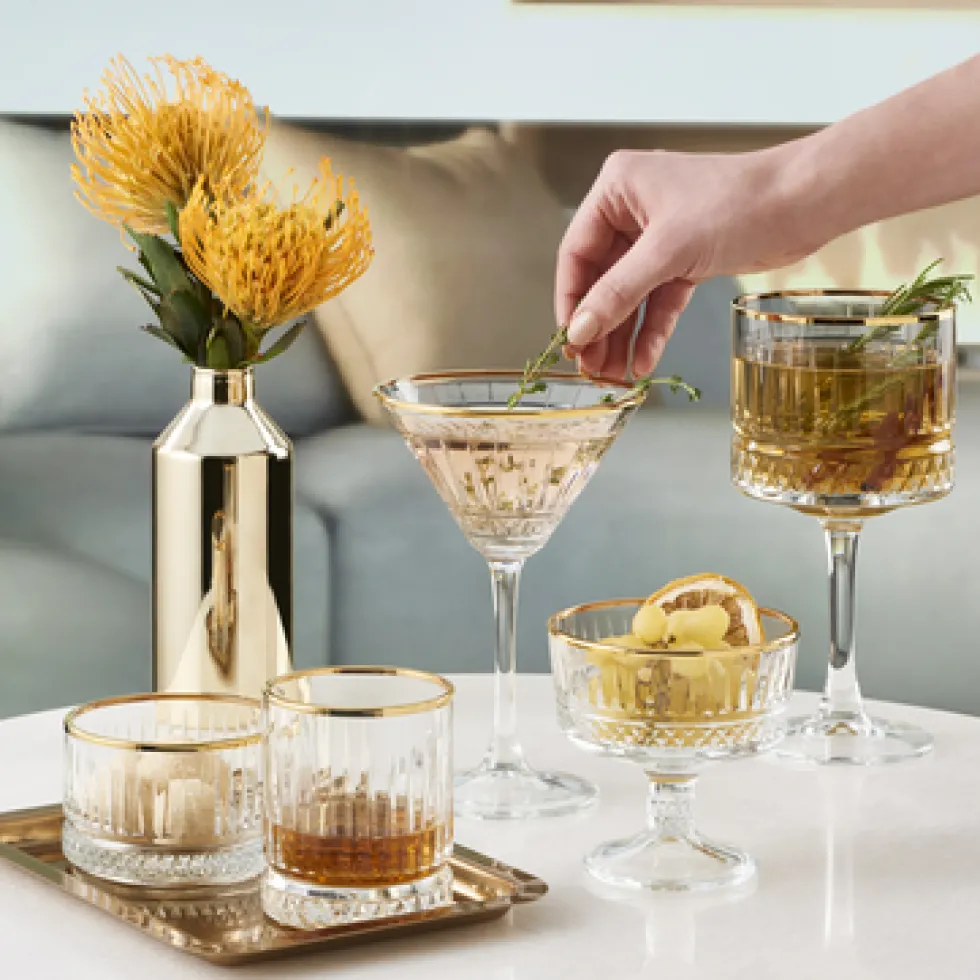 Champagne coupe 26 cl Elysia gouden rand