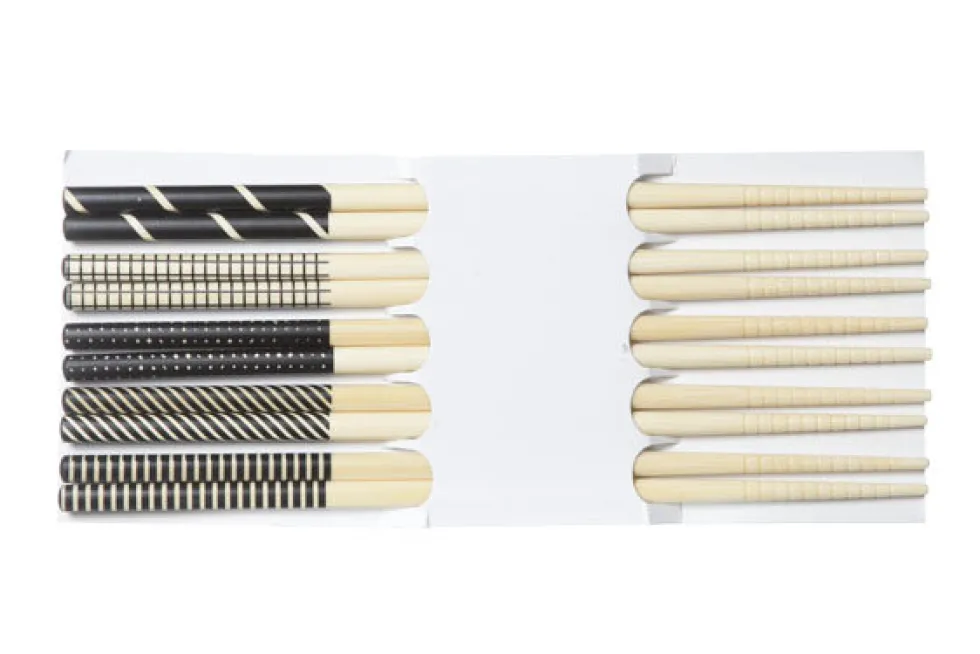 Chopsticks 5 sets zwart Cosy&trendy