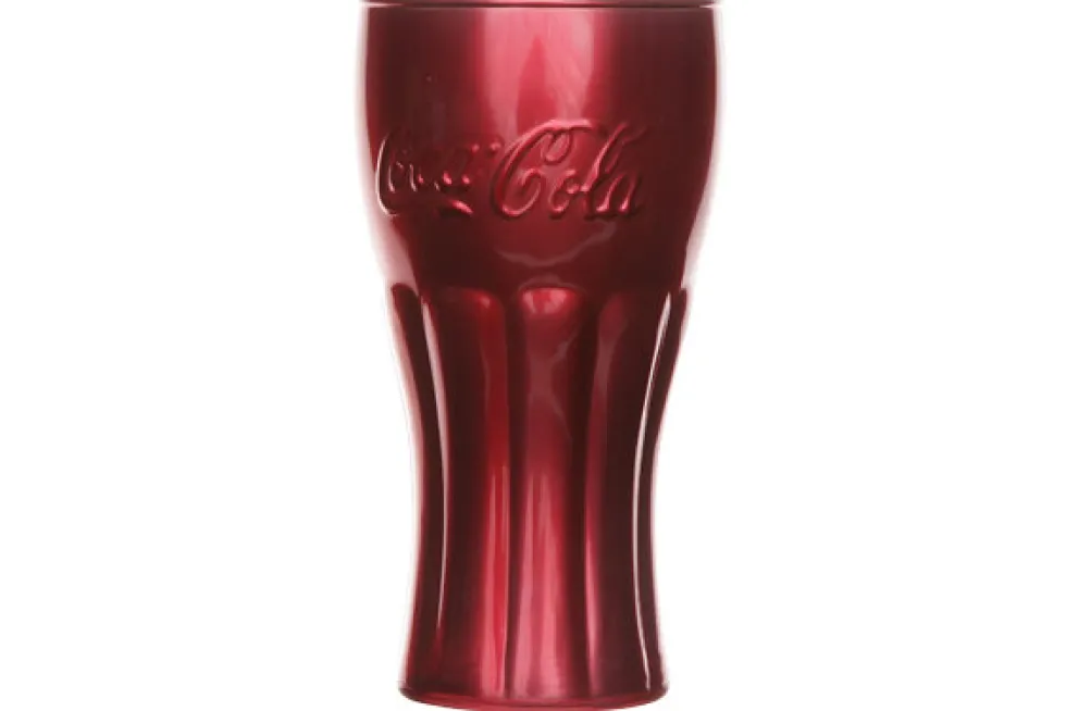 Coca Cola glas 37cl rood