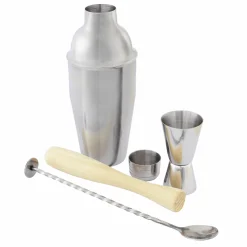 Cocktailset 4-delig RVS