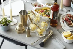 Cocktailset 4-delig RVS Goud