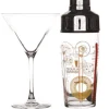 Cocktail shaker met 4 cocktailglazen Luminarc