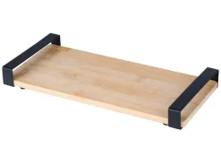 Dienblad bamboe 32 x 15 cm met handvat