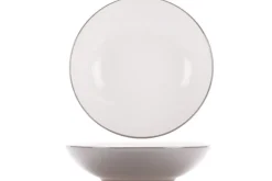Diep bord rond Vince grijs 20 cm