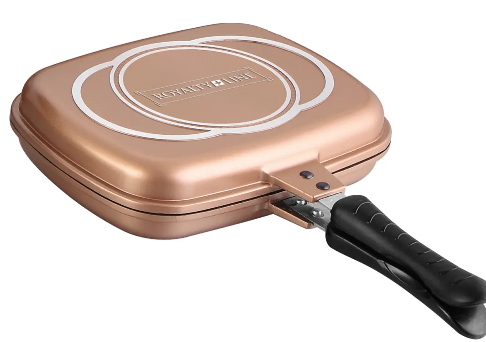 Dubbele grillpan 32 cm