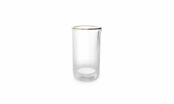 Dubbelwandig glas 37,5 cl met gouden rand Rome
