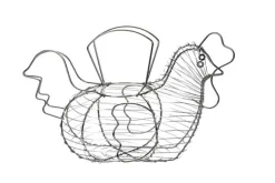 Eiermand kip Wire