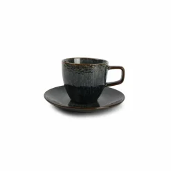 Espressokopje met schoteltje 9,5 cl en 11,5 cm Saffier Mielo