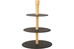 Etagere leisteen hout 3 laags