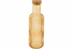 Fles 1 liter met kurk Raya Oker