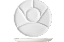 Fonduebord Wit 23,5 cm 6 vakken