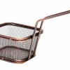Frietmandje antiek brons 14 x 10 x 8,5cm