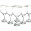 Gin Tonic glas Florence 64,5cl met gouden rand