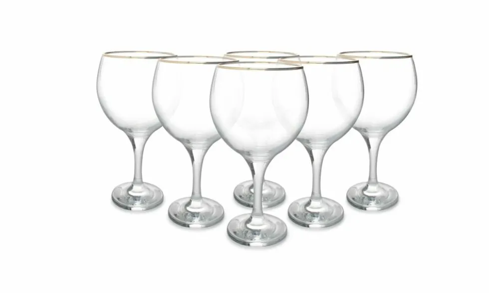 Gin Tonic glas Florence 64,5cl met gouden rand