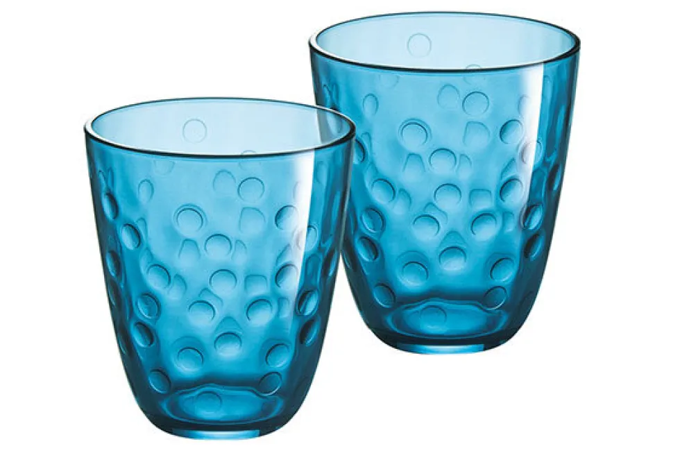 Glas 31 cl Concepto Bulle Pepite blauw