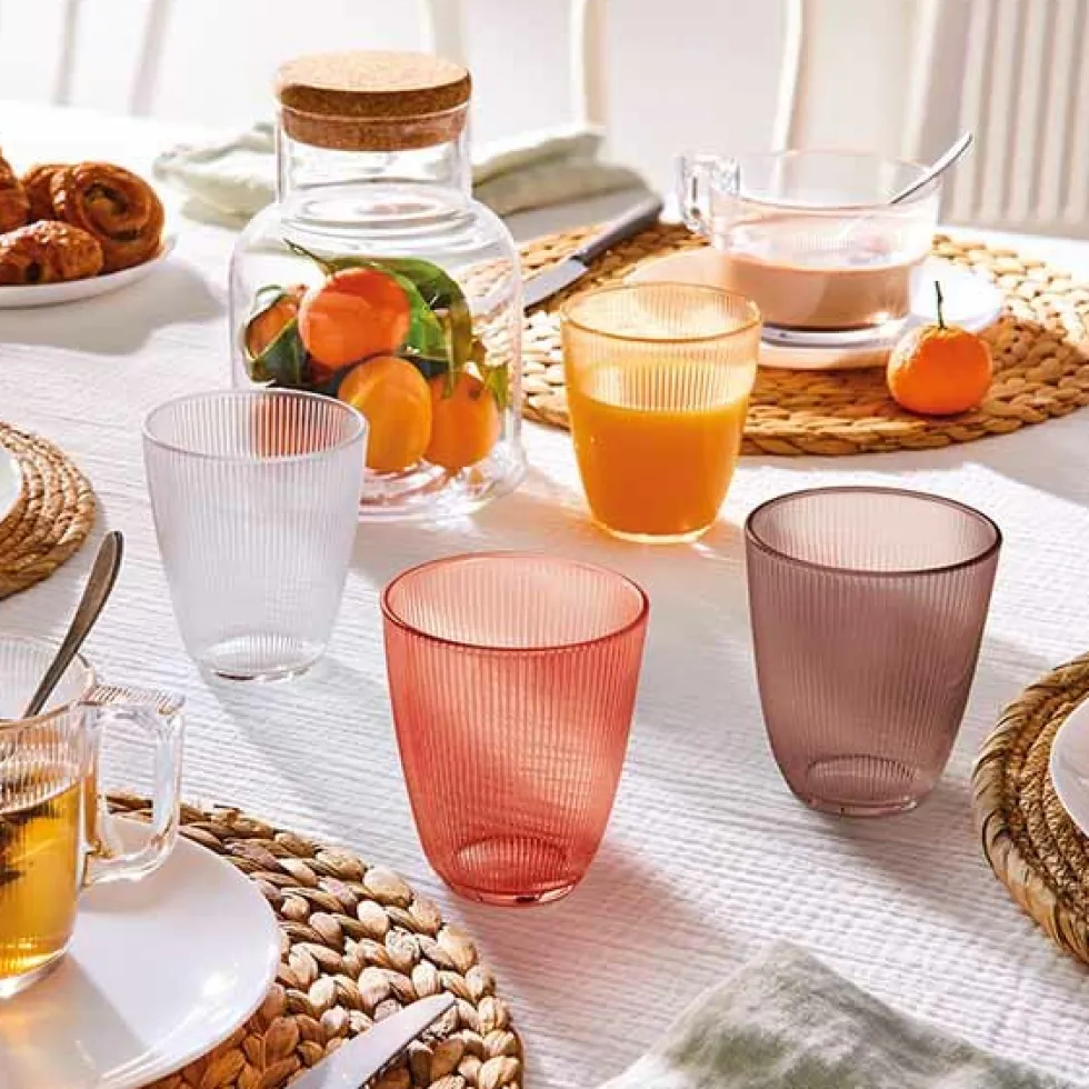 Glas 31 cl Concepto Stripy Amber