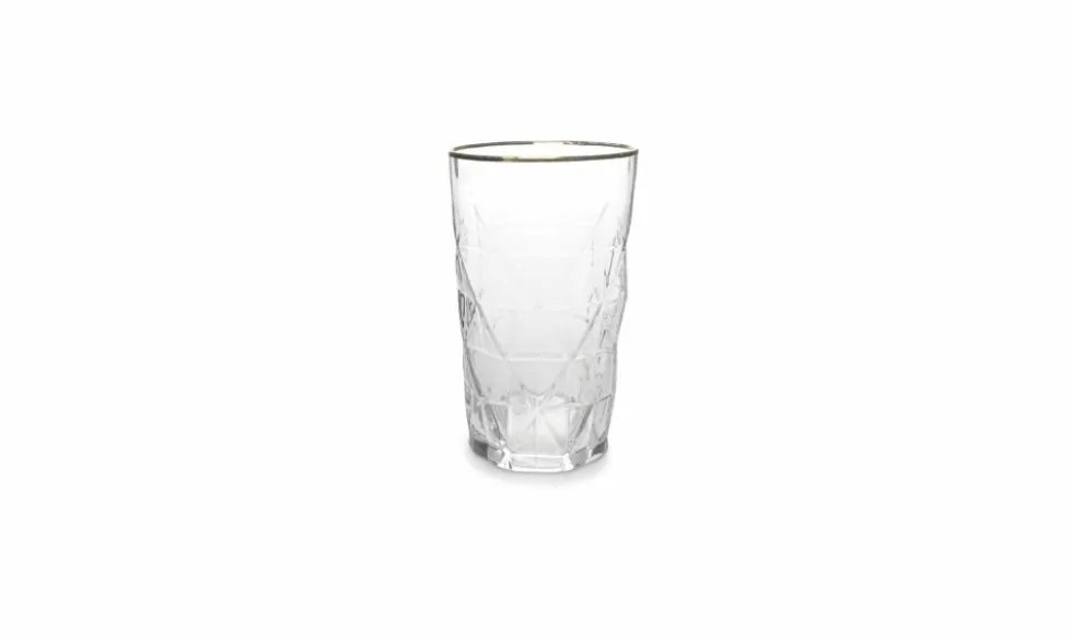 Glas 46 cl met gouden randje Florence