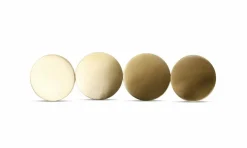 Glasonderzetter 10 cm goud Cheers set van 4